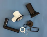 Drehexcenter-Kappe neutral - rund 44 mm x 30 mm hoch - Kunststoff in  Chrom-Optik - Drehknopf Ersatzteil für Küchenspülen mit Excenterventil