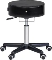 Master Massage Costco™ Rollhocker Drehhocker Kosmetikhocker für Praxis Büro Studio-Schwarz