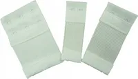 3er Set BH Verlängerer, BH Verlängerung, Erweiterung elastisch, 3 Größen, Farbe: Weiß
