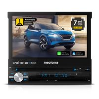 Autoradio NEOTONE NDX-150A | 1 DIN | Navigation mit Europakarten + LIFETIME Update | Android 10 | DAB+ Unterstützung | DVD | 7 Zoll | 16GB inkl | WLAN | Bluetooth | OBD 2 | USB