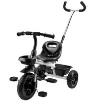 Tříkolka HyperMotion TOBI VECTOR - věčně nafouknutá kola + posunovač. Barva: světle šedá.