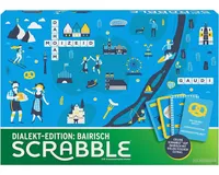 Mattel - Scrabble - Dialekt-Edition: Bairisch Bayrisch Brettspiel Wörterspiel Dialekte