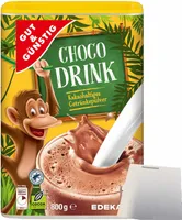 Gut& Choco Drink Kakaohaltiges Getränkepulver schokoladig im Geschmack (800g Packung) + usy Block