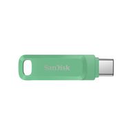SanDisk Ultra Dual Drive Go USB 256GB - 256GB, USB Type-A / USB Type-C, 3.2 Gen 1 (3.1 Gen 1), 400 MB/s, Drehring, Grün | SDDDC3-256G-G46AG