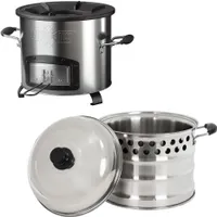 Súprava BBQ#BOSS s raketovou rúrou Ø26 cm, s hrncom z nehrdzavejúcej ocele