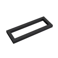 doporro Wandkonsole 45x3x15 cm rostfreie Edelstahl schwarz Wandhalter rechteckig Träger Regalträger Regalhalter (1 Stück) WH01