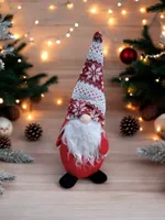 Weihnachtswichtel Stoff Wichtel Weihnachten Xmas Dekofigur Rot