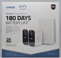 Anker eufy Security eufyCam 2C Pro kabelloses Sicherheitssystem, 2K Doppel-Kamera-Set, Homekit kompatibel, Nachtsicht - Weiß