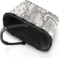 reisenthel carrybag, Einkaufskorb, Picknickkorb, Tragetasche, Frame Bandana White, 22 L, BK1037