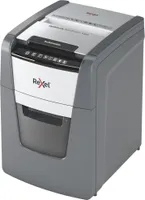 Rexel Optimum AutoFeed+100X Aktenvernichter mit Partikelschnitt P-4, 4 x 28 mm, bis 100 Blatt, schwarz