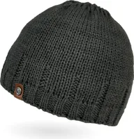 gefütterte Strickmütze für Herren, Mütze mit Fleece Futter, Winter-Mütze Neverless® dunkelgrau unisize