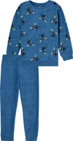 Schiesser Kleinkinder Jungen Schlafanzug lang blau 092