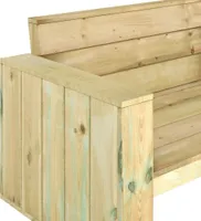 vidaXL Gartenbank 139 cm Kiefernholz Imprägniert