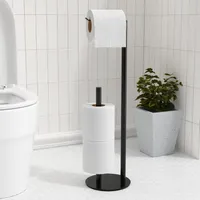 Toilettenpapierhalter, Boden stehender, Klopapierhalter, WC-Papierhalter, für 3 Papierrollen, Badezimmerzubehör