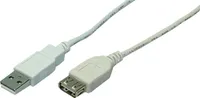 LogiLink CU0010 LogiLink USB 2.0 predlžovací kábel, sivý, 2,0 m