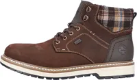 Rieker Schnürstiefel - Braun Leder Größe: 42 Normal