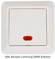 Schalter McPower ''Cup'' 250V/10A, UP, weiß mit Kontroll-Leuchte
