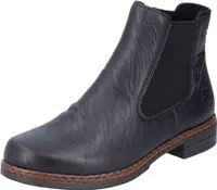 Rieker Damen Stiefelette klassische Chelsea Boot Stretch 75170, Größe:39 EU, Farbe:Schwarz