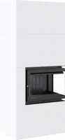 Kamineinsatz Simple Box Rechts 8 kW Ø 200 Bianco