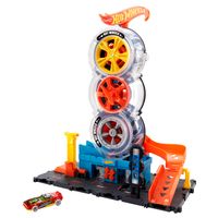 Hot Wheels City Super Reifenshop Spielset, Geschenk für Kinder von 4 bis 8 Jahren