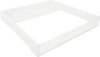 Puckdaddy Wickelaufsatz Christian 78x10x75,5cm aus Holz in Weiß passend für IKEA Brimnes Kommoden