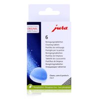 Jura 24225 3-Phasen-Reinigungstabletten - 6 Tabletten - Phosphatfrei (1er Pack)