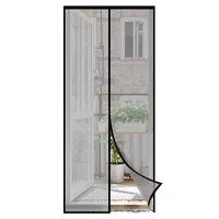Sekey Fliegengitter Tür Magnet Balkontür, Insektenschutz tür 130x220cm, Katzensicher, Langlebig, Geruchsfrei und Ungiftig, Schwarz