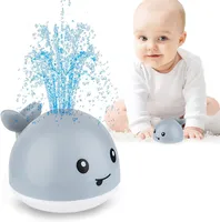 Baby Wasserspielzeug Badewanne, Walspray Induktion Schwimmbad Spielzeug (mit Licht), Schwimmbad Wassersprühspielzeug (geeignet für Kleinkind Party Geschenke für Babys und Kinder über 1 Jahr)