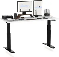 FLEXISPOT Schreibtisch PREMIUM E6 Höhenverstellbarer Schreibtisch, Dual-Motor, 3-Fach-Teleskop,160x80cm