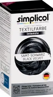 simplicol Textilfarbe intensiv: DIY Färbemittel in 23 Farben inkl. Farb-Fixierer, Farbe:Samt-Schwarz (1818), Größe:1er Pack