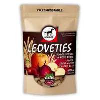 Leovet Leoveties Pferdeleckerlies 1kg, Farbe:Apfel. Dinkel & Rote Beete