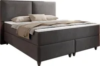 Boxspringbett PARIS 180x200cm Anthrazit TFK