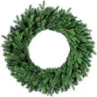Weihnachtskranz künstlich undekoriert grün DELUXE Bernard 60 cm zum Tisch und Aufhängen