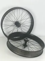 Laufradsatz 82 x 4, Vorder- und Hinterrad, 24 Zoll schwarz