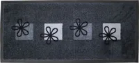 MD Entree Emotion XS | Eingangsmatte - Teppichmatte - Küchenteppich, Größe:40x80 cm, Motiv:flowers grey