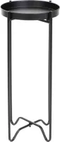 Blumenbeet Blumanhalter Blumenständer Pflanzenregal Blumenregal ROH Einstöckiges Blumenbeet schwarz 25,5x58 cm HOMLA