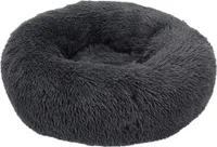 Flauschiger 50 cm Hundekorb Katzenkorb dunkelgrau