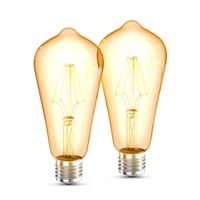 2x LED Leuchtmittel Vintage Filament Industrie Lampe E27 Retro Glühbirne ST64 4W