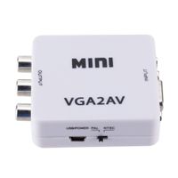 Prevodník Mini VGA na AV(RCA), 1080p, stereo video a audio, HOPE R