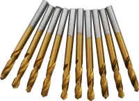 10x kurze HSS-TIN Anbohrer Metallbohrer Blechbohrer DIN1897 Ø 4,5 mm