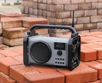 Soundmaster DAB80SG Baustellenradio mit DAB+ UKW Bluetooth und Li-Ion Akku IP44 staub- und spritzwassergeschützt