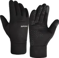 ALSTER HERZ® Fahrradhandschuhe Touchscreen Damen Herren Schwarz S-M, A0211