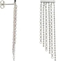 Ohrstecker 925 Sterling Silber mit 6 Ketten