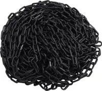 Bariérový řetěz černý 100 m Ø6 mm plastový