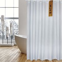Wasserabweisend Polyester Duschvorhang Bad Dekor Anti-Schimmel mit Haken 