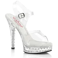 MAJESTY-508SDT Damen Sandale von Fabulicious, Transparent EU 38, US 8