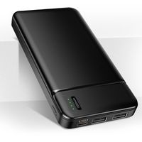 Maxlife 10.000mAh Powerbank mit 2x 2.4A USB-Anschlüssen – Schwarz