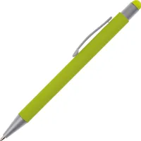 Touchpen Kugelschreiber / aus Metall / Farbe: hellgrün