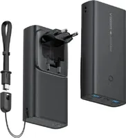 VEGER Powerbank 10.000 mAh mit integriertem, ausklappbarem Netzteil.