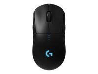 Logitech G PRO Wireless Gaming-Maus mit HERO 25K DPI Sensor, RGB-Beleuchtung, 4-8 programmierbare Tasten, anpassbare Spielprofile, Ultraleicht, POWERPLAY-kompatibel, PC/Mac - Schwarz